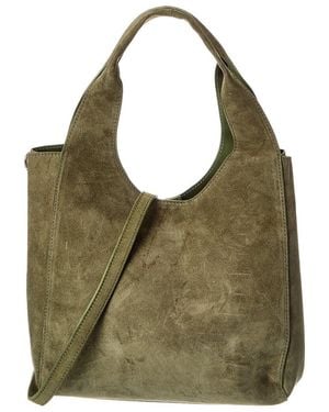 Isabella Rossetti River27 Suede Tote - Green