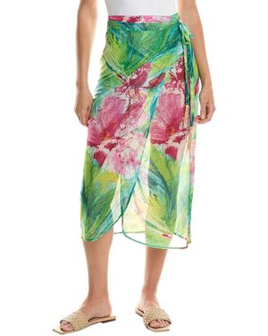 Natori Jardin Sheer Sarong - Green