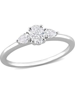 Rina Limor 14K 0.49 Ct. Tw. Diamond Three-Stone Ring - White