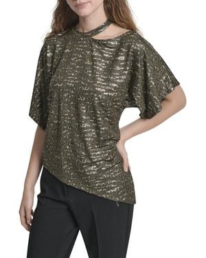 DKNY Asymmetrical Top - Green
