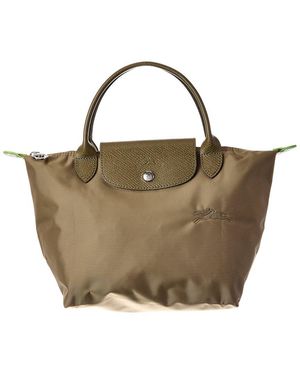 Longchamp Le Pliage Large Nylon Top Handle Tote - Brown