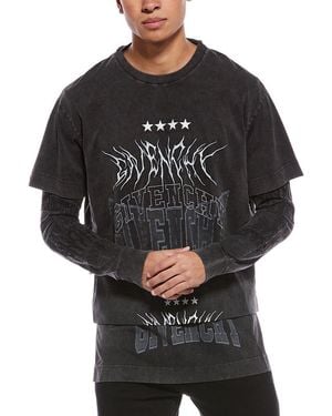 Givenchy Layered Graphic T-Shirt - Black