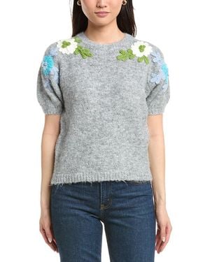 ANNA KAY Faustine Cashmere-Blend Sweater - Blue