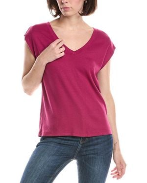 Michael Stars Tati Power Shoulder Top - Red