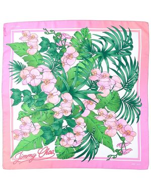 Jimmy Choo Silk Scarf - Green