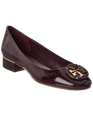 Tory Burch Multi Logo Block 25 Patent Pump - Purple