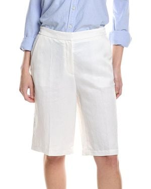 BOSS Telini Linen-Blend Short - White