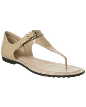 Tod's Patent Sandal - White