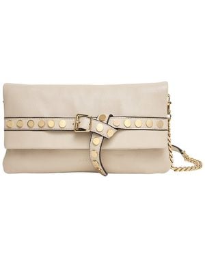 Aimee Kestenberg Jagger Leather Clutch - Natural