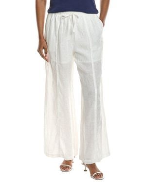 Johnny Was Princess Linen Pant - Grey