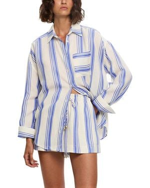 Kayla Paris Shirt & Short Set - Blue