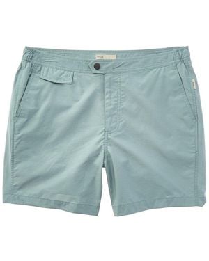 Onia Calder Side Elastic Swim Trunk - Blue