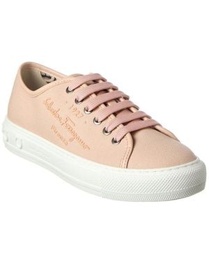 Ferragamo Mediterr Eco Canvas Sneaker - Pink