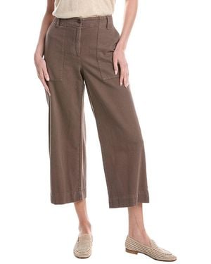Eileen Fisher Wide Cropped Pant - Brown