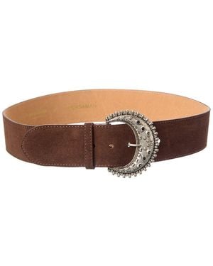 Persaman New York Ava Suede Belt - Brown