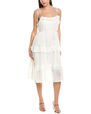 Julia Jordan Clip Dot Mini Dress - White