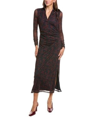 Madewell Chandra Stretch Mesh Midi Dress - Black