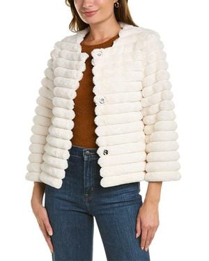 La Fiorentina Plush Jacket - White