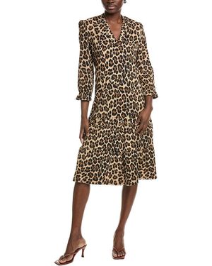 Jude Connally Maggie Tiered Midi Dress - Natural