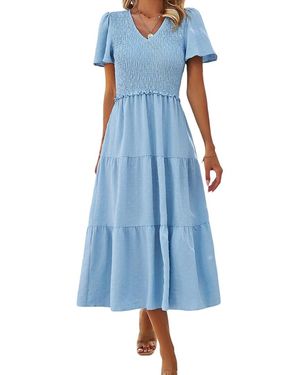 Luna Tuccini Midi Dress - Blue