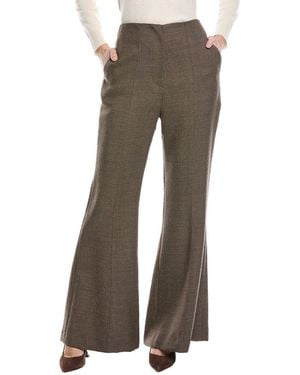 Nanushka Carillo Slim Leg Wool Tailored Trouser - Brown