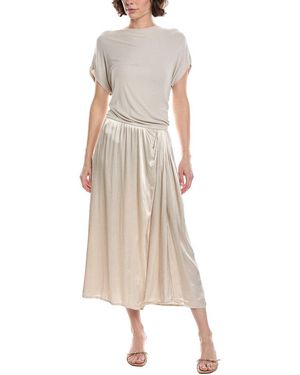 Michael Stars Petite Karina Midi Dress in Blue | Lyst