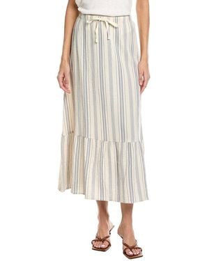 Faherty Dune Gauze Rees Skirt - White