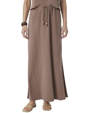 Splendid Sasha Linen Maxi Skirt - Brown