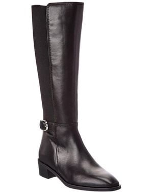 Aquatalia Roxy Weatherproof Leather Knee-High Boot - Black