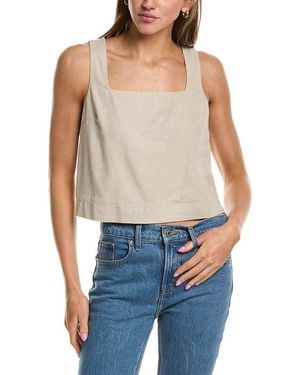 Splendid Valerie Linen-Blend Tank - Blue