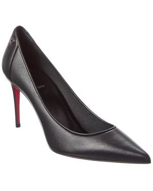 Christian Louboutin Sporty Kate 85 Leather Pump - Metallic