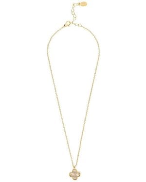 Rivka Friedman 18K Plated Cz Necklace - White