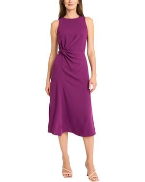 Maggy London Knee Length Dress - Purple