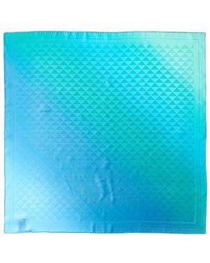 Prada Silk Scarf - Blue