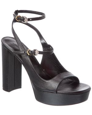 Givenchy Voyou Leather Platform Sandal - Black