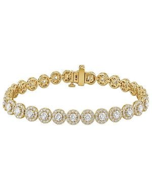 Lab Grown Diamonds 14K 5.00 Ct. Tw. Lab-Grown Diamond Fashion Bracelet - Metallic