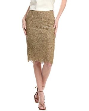 Valentino Silk-Blend Pencil Skirt - Green