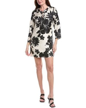 FLORA BEA NYC Estelle Silk Mini Dress - Black