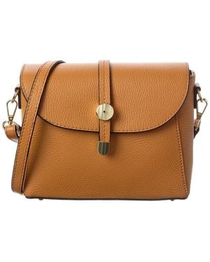 Italian Leather Crossbody - Brown