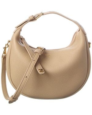 Celine Leather Hobo Bag - Natural