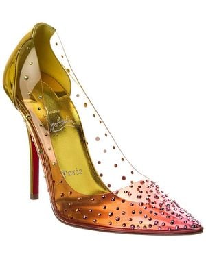 Christian Louboutin Miss Z Degrastrass 100 Vinyl Pump - Pink