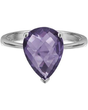 Gemstones 3.30 Ct. Tw. Amethyst Half-Eternity Ring - Purple