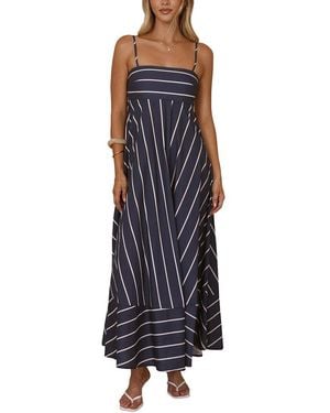 LOEY Printed Maxi Dress - Blue