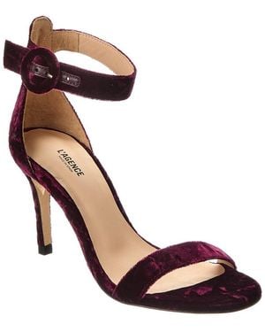 L'Agence Gisele Velvet Sandal - Metallic