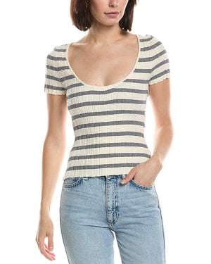 Astr Nikola Sweater Top - Gray