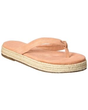TKEES Hera Suede Platform Flip Flop - Pink