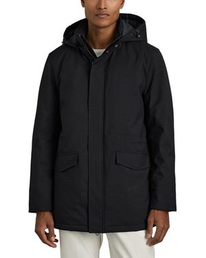 Reiss Lucan Hooded Nylon Jac Casual Jacket - Black