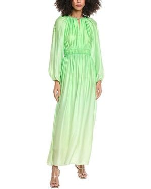 Sandro Woven Maxi Dress - Green