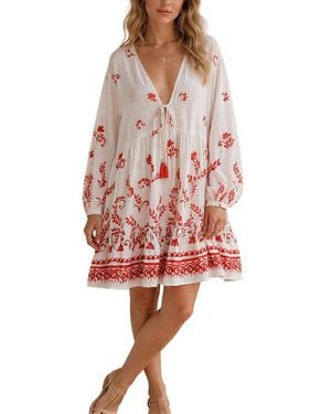 COLON DIANA Mini Dress - Red