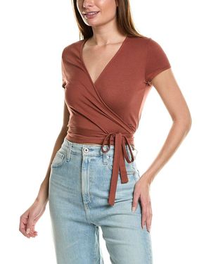 AG Jeans Kyaryo Wrap Top - Blue